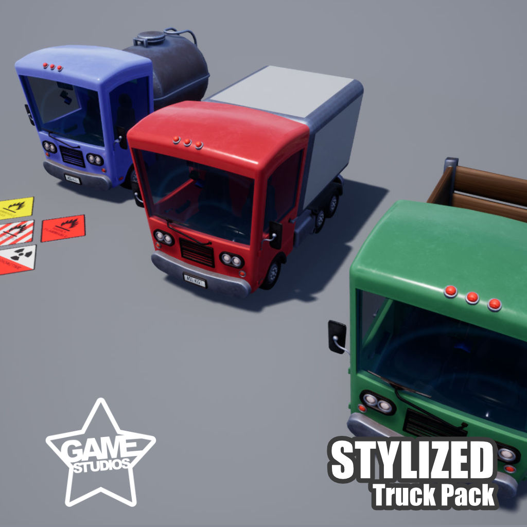 Stylized Truck Pack - Unreal Engine 4