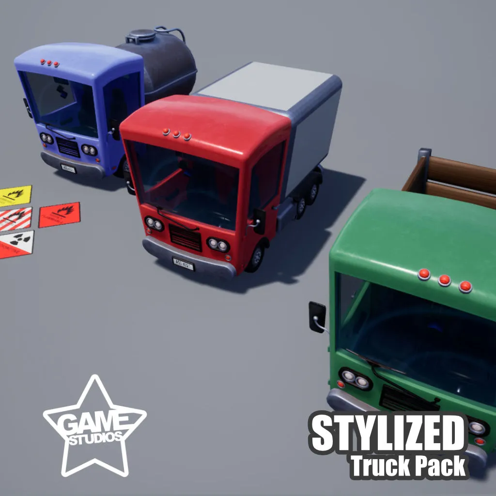 Stylized Truck Pack - Unreal Engine 4