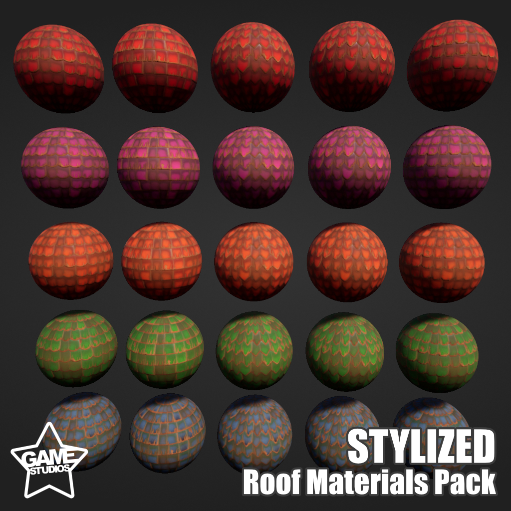 Stylized Wooden Roof Pack