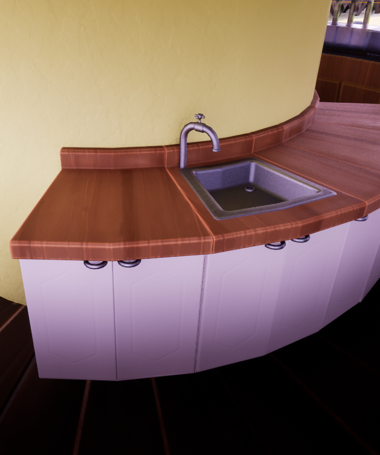 Stylized 3d Cabinet
